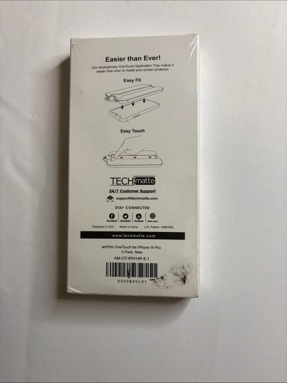 OneTouch Tempered Glass Screen Protector - iPhone 14 Pro (2 Pack)